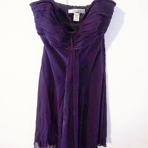 Nine West Silk Hi-Lo Formal Dress